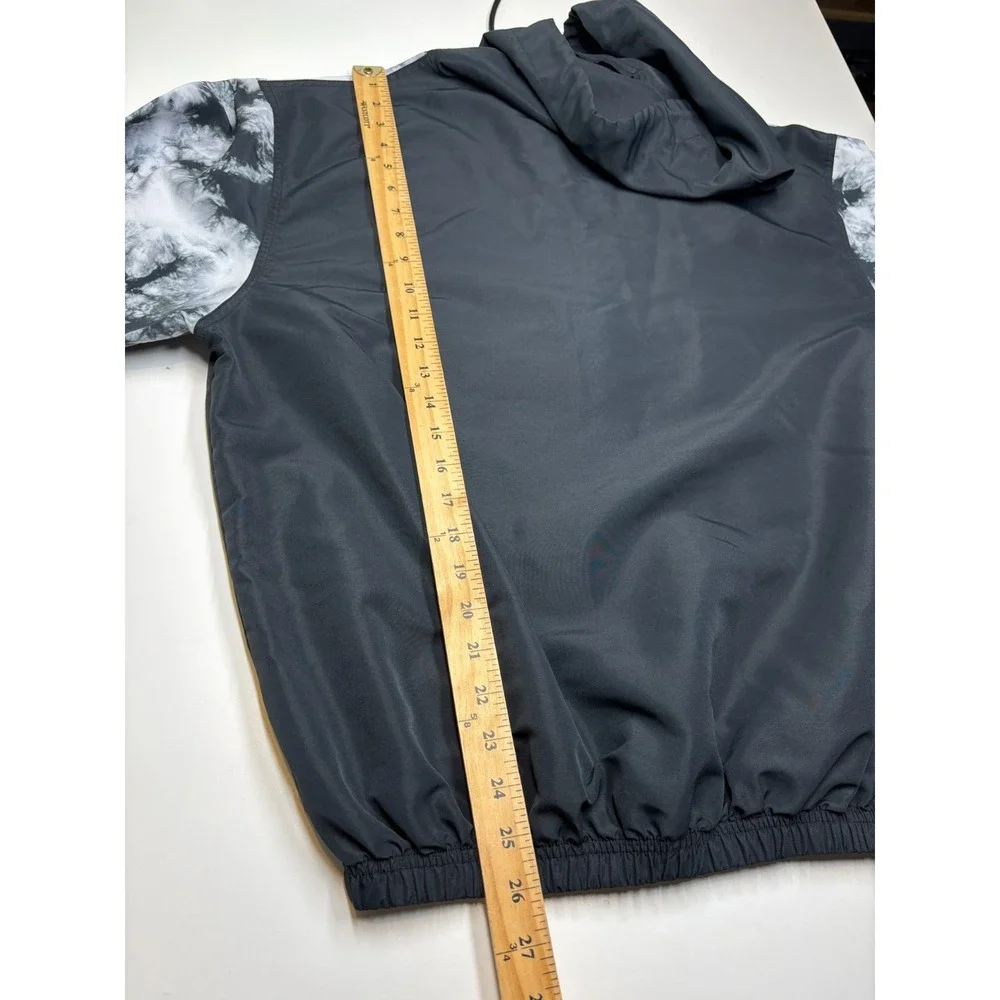 Surf Style Jacket Mens M Black Interplanetary Body Gear 1/4 Zip Hoodie